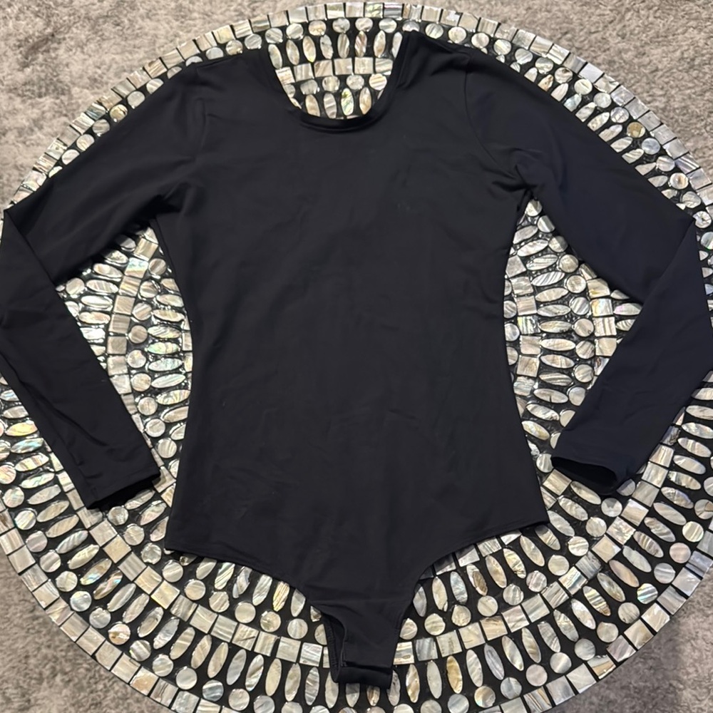 Black Long Sleeve Bodysuit